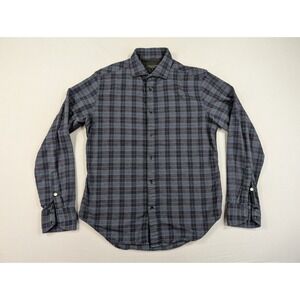 Rag Bone Shirt Mens Small Rover Flannel Blue Plaid Button Up